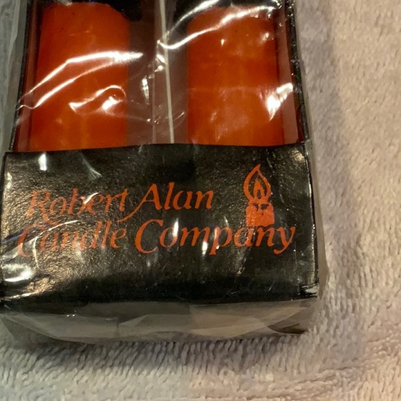 Vintage Robert Alan candle Co 10 inch Halloween witch embossed tapered Candles - Picture 3 of 6